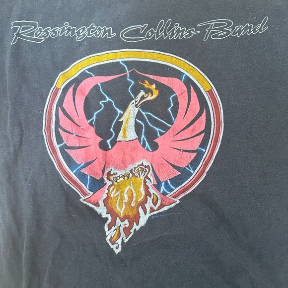 VINTAGE Rossington Collins Band Original Concert Large T-shirt 1980 Debut Tour - Picture 2 of 8